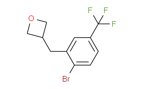 CAS No. 1823484-64-5, 3-(2-Bromo-5-(trifluoromethyl)benzyl)oxetane