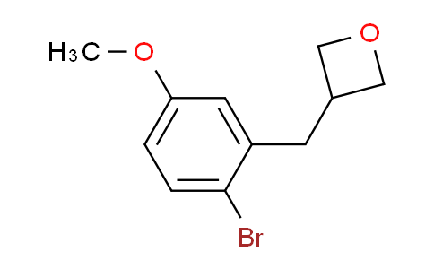 CAS No. 1823348-98-6, 3-(2-Bromo-5-methoxybenzyl)oxetane