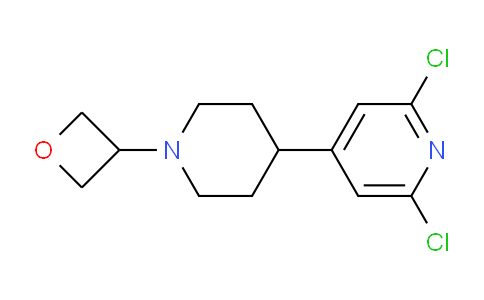 CAS No. 1496582-60-5, 2,6-Dichloro-4-(1-(oxetan-3-yl)piperidin-4-yl)pyridine