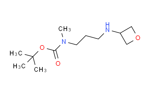 CAS No. 1416374-49-6, tert-Butyl methyl(3-(oxetan-3-ylamino)propyl)carbamate