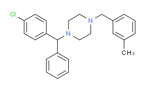 CAS No. 569-65-3, 1-((4-chlorophenyl)(phenyl)methyl)-4-(3-methylbenzyl)piperazine