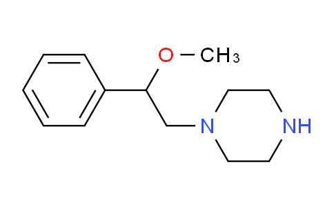 CAS No. 6722-54-9, 1-(2-methoxy-2-phenylethyl)piperazine