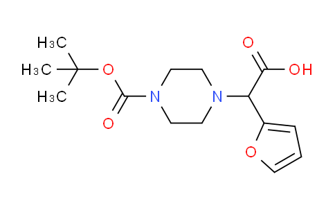 CAS No. 870719-85-0, 1-Boc-4-(carboxy-furan-2-yl-methyl)-piperazine