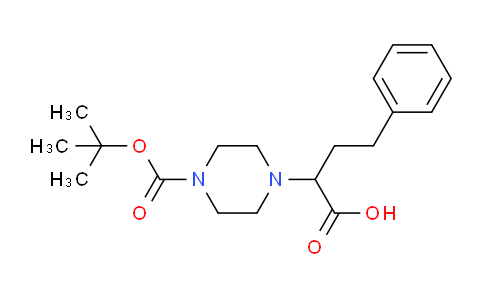 CAS No. 885274-45-3, 2-(4-(tert-butoxycarbonyl)piperazin-1-yl)-4-phenylbutanoic acid