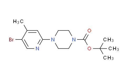 CAS No. 944582-92-7, tert-Butyl 4-(5-bromo-4-methylpyridin-2-yl)piperazine-1-carboxylate