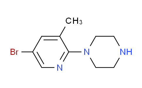 CAS No. 944582-94-9, 1-(5-bromo-3-methylpyridin-2-yl)piperazine