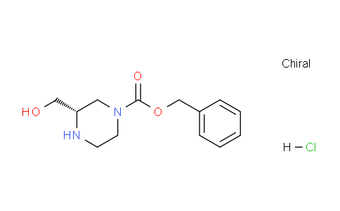 CAS No. 930782-84-6, (S)-Benzyl 3-(hydroxymethyl)piperazine-1-carboxylate hydrochloride
