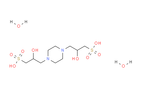 CAS No. 918131-36-9, 3,3'-(Piperazine-1,4-diyl)bis(2-hydroxypropane-1-sulfonic acid) dihydrate