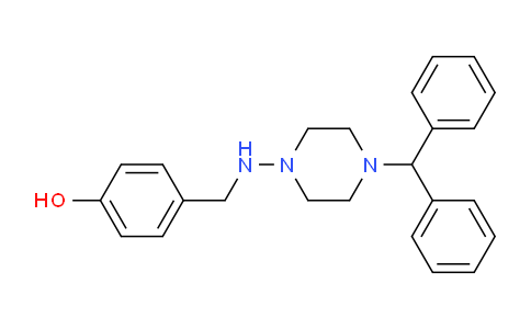 CAS No. 1173-53-1, 4-(((4-benzhydrylpiperazin-1-yl)amino)methyl)phenol