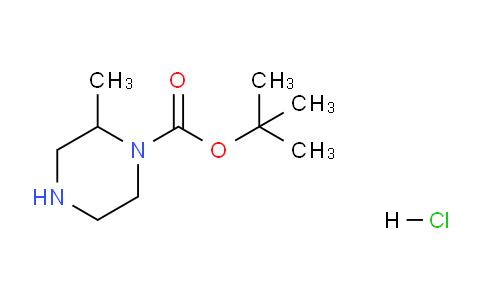 CAS No. 1188263-76-4, tert-butyl 2-methylpiperazine-1-carboxylate hydrochloride