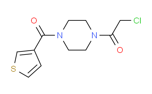 CAS No. 1178020-04-6, 2-Chloro-1-(4-(thiophene-3-carbonyl)piperazin-1-yl)ethanone