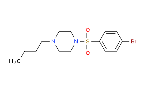 CAS No. 1199773-16-4, 1-((4-Bromophenyl)sulfonyl)-4-butylpiperazine
