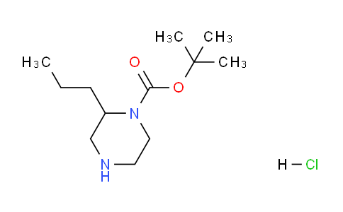 CAS No. 1202993-25-6, tert-butyl 2-propylpiperazine-1-carboxylate hydrochloride