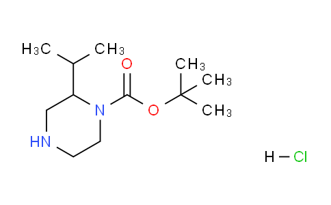 CAS No. 1203011-26-0, tert-Butyl 2-isopropylpiperazine-1-carboxylate hydrochloride