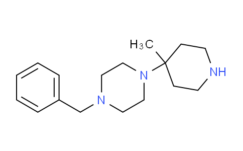 CAS No. 1208089-34-2, 1-Benzyl-4-(4-methylpiperidin-4-yl)piperazine