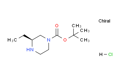 CAS No. 1217446-30-4, (S)-tert-Butyl 3-ethylpiperazine-1-carboxylate hydrochloride
