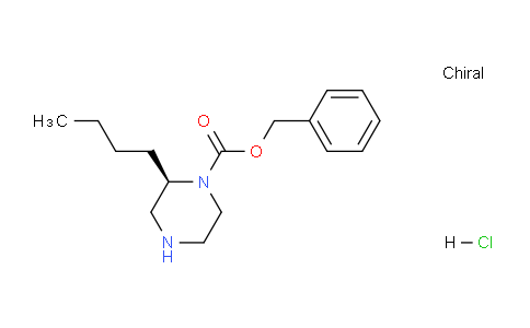 CAS No. 1217803-77-4, benzyl (R)-2-butylpiperazine-1-carboxylate hydrochloride