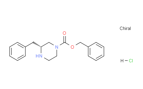 CAS No. 1217753-37-1, benzyl (R)-3-benzylpiperazine-1-carboxylate hydrochloride