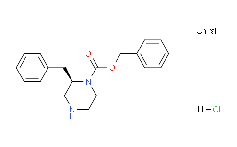 CAS No. 1217666-92-6, benzyl (R)-2-benzylpiperazine-1-carboxylate hydrochloride