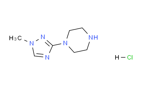 CAS No. 1256352-96-1, 1-(1-methyl-1H-1,2,4-triazol-3-yl)piperazine hydrochloride