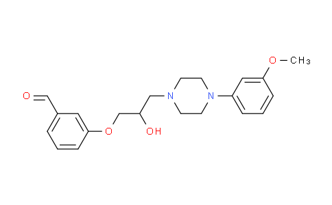 CAS No. 6441-82-3, 3-(2-hydroxy-3-(4-(3-methoxyphenyl)piperazin-1-yl)propoxy)benzaldehyde
