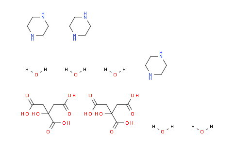 CAS No. 41372-10-5, Tripiperazine bis(2-hydroxypropane-1,2,3-tricarboxylate) pentahydrate