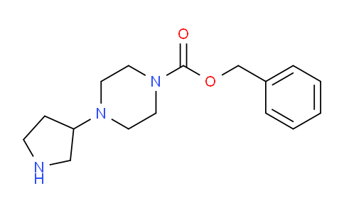 CAS No. 436852-08-3, benzyl 4-(pyrrolidin-3-yl)piperazine-1-carboxylate