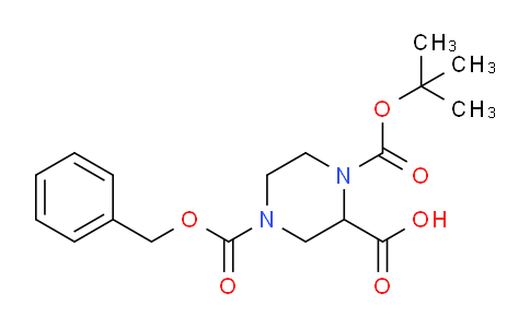 CAS No. 149057-19-2, 4-[(Benzyloxy)carbonyl]-1-(tert-butoxycarbonyl)-piperazine-2-carboxylic acid