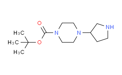 CAS No. 885959-36-4, tert-butyl 4-(pyrrolidin-3-yl)piperazine-1-carboxylate