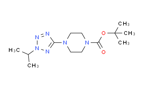 CAS No. 1245645-41-3, tert-butyl 4-(2-isopropyl-2H-tetrazol-5-yl)piperazine-1-carboxylate