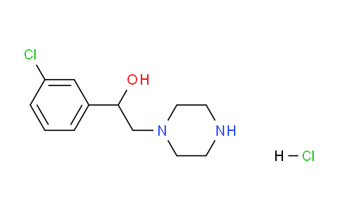 CAS No. 1185307-80-5, 1-(3-chlorophenyl)-2-(piperazin-1-yl)ethan-1-ol hydrochloride