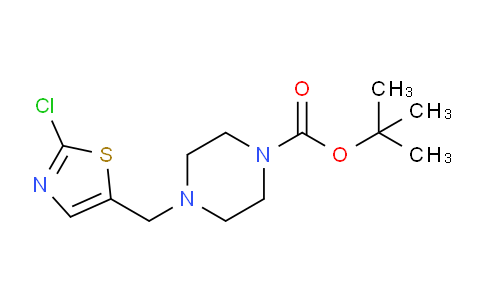 CAS No. 939986-53-5, tert-butyl 4-((2-chlorothiazol-5-yl)methyl)piperazine-1-carboxylate