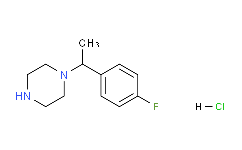 CAS No. 1185317-19-4, 1-(1-(4-fluorophenyl)ethyl)piperazine hydrochloride