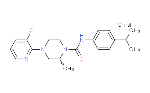CAS No. 393514-22-2, (R)-4-(3-chloropyridin-2-yl)-N-(4-isopropylphenyl)-2-methylpiperazine-1-carboxamide
