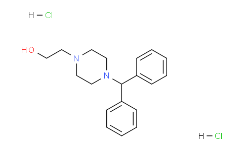 CAS No. 108983-83-1, 4-(Diphenylmethyl)-1-piperazineethanoldihydrochloride