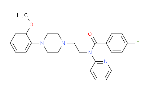 CAS No. 155204-26-5, 4-fluoro-N-(2-(4-(2-methoxyphenyl)piperazin-1-yl)ethyl)-N-(pyridin-2-yl)benzamide