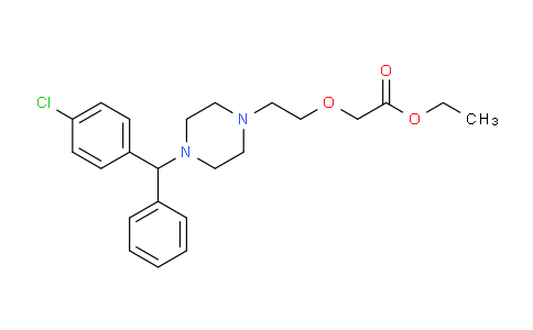 CAS No. 246870-46-2, ethyl 2-(2-(4-((4-chlorophenyl)(phenyl)methyl)piperazin-1-yl)ethoxy)acetate