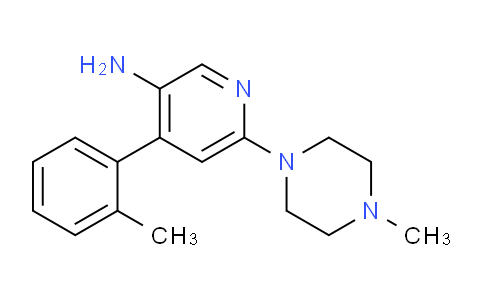 CAS No. 290297-24-4, 6-(4-methylpiperazin-1-yl)-4-(o-tolyl)pyridin-3-amine
