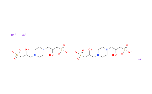 CAS No. 108321-08-0, trisodium;2-hydroxy-3-[4-(2-hydroxy-3-sulfonatopropyl)piperazin-1-yl]propane-1-sulfonate;2-hydroxy-3-[4-(2-hydroxy-3-sulfopropyl)piperazin-1-yl]propane-1-sulfonate