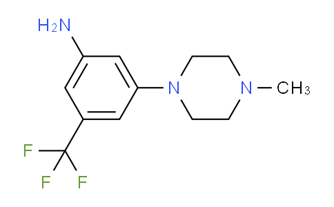 CAS No. 641571-21-3, 3-(4-methylpiperazin-1-yl)-5-(trifluoromethyl)aniline