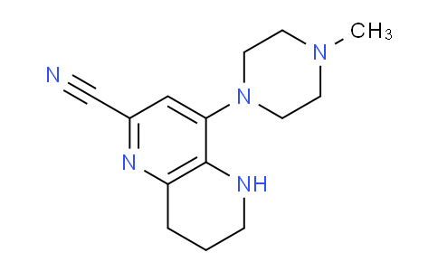 CAS No. 1263209-49-9, 4-(4-Methylpiperazin-1-yl)-5,6,7,8-tetrahydro-1,5-naphthyridine-2-carbonitrile