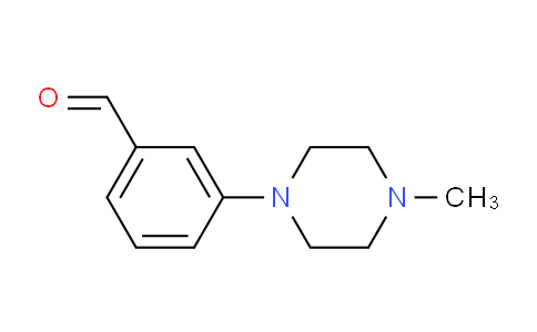 CAS No. 628325-62-2, 3-(4-Methylpiperazin-1-yl)benzaldehyde