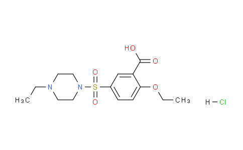 CAS No. 1998216-49-1, 2-Ethoxy-5-((4-ethylpiperazin-1-yl)sulfonyl)benzoic acid hydrochloride
