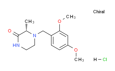 CAS No. 2007940-85-2, (S)-4-(2,4-Dimethoxybenzyl)-3-methylpiperazin-2-one hydrochloride