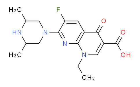 CAS No. 182868-92-4, 7-(3,5-Dimethylpiperazin-1-yl)-1-ethyl-6-fluoro-4-oxo-1,4-dihydro-1,8-naphthyridine-3-carboxylic acid