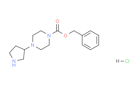 CAS No. 1956325-69-1, Benzyl 4-(pyrrolidin-3-yl)piperazine-1-carboxylate hydrochloride