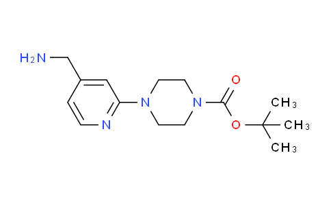 CAS No. 910036-87-2, tert-Butyl 4-(4-(aminomethyl)pyridin-2-yl)piperazine-1-carboxylate