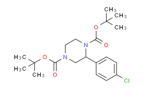 CAS No. 1643358-01-3, Di-tert-butyl 2-(4-chlorophenyl)piperazine-1,4-dicarboxylate