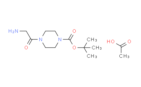 CAS No. 1021522-67-7, tert-Butyl 4-(2-aminoacetyl)piperazine-1-carboxylate acetate