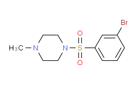 CAS No. 486422-19-9, 1-((3-bromophenyl)sulfonyl)-4-methylpiperazine